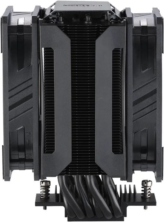 Alt view image 8 of 16 - Cooler Master MasterAir MA612 Stealth ARGB CPU Air Cooler, 6 Heat Pipes, Nickel Plated Base, Aluminum Black Fins, Push-Pull, Dual SickleFlow Fans for AMD Ryzen/Intel 1200/1151 LGA 1700 Compatible