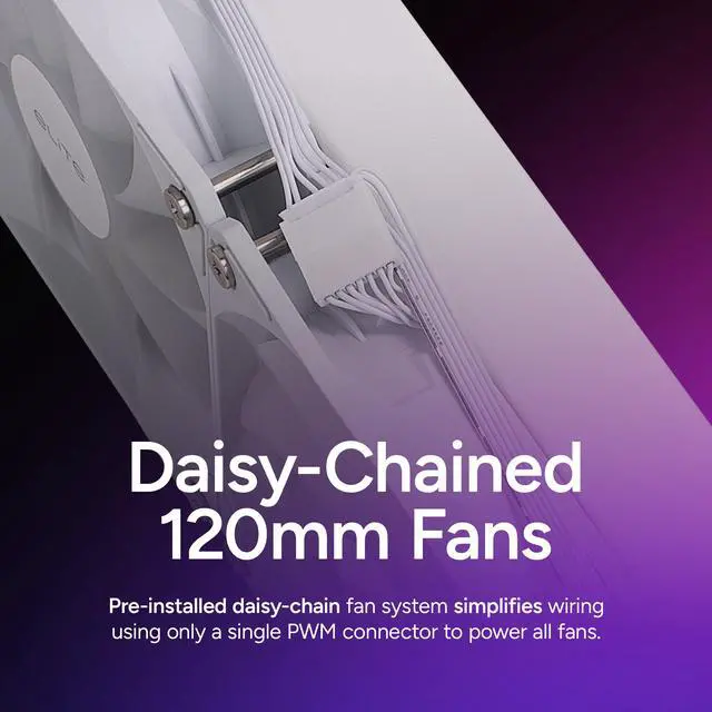Alt view image 6 of 12 - Cooler Master 240 Elite Liquid White CPU Liquid Cooler, Dual-Chamber Pump, Customizable aRGB Lighting, Maintenance-Free, Easy Install, AMD Ryzen 9 AM5|4, Intel Ultra i7 LGA 1851|1700 Design by Cooler Master