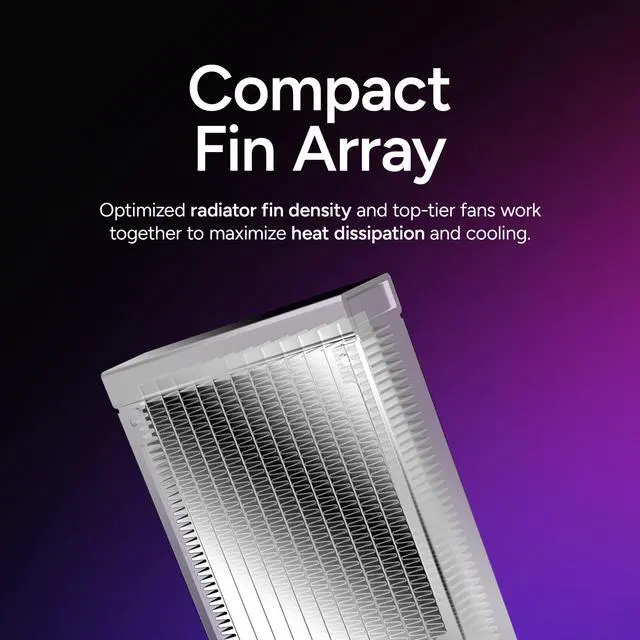 Alt view image 10 of 12 - Cooler Master 240 Elite Liquid White CPU Liquid Cooler, Dual-Chamber Pump, Customizable aRGB Lighting, Maintenance-Free, Easy Install, AMD Ryzen 9 AM5|4, Intel Ultra i7 LGA 1851|1700 Design by Cooler Master