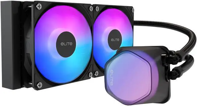 Main image of 240 Elite Liquid AIO CPU Liquid Cooler, R9|Ultra 7, Ceramic Bearing Pump, Translucent a RGB Cover, 240 Radiator, PWM Fans, AMD Ryzen AM5|4, Intel LGA 1851|1700 Platform Design by Cooler Master
