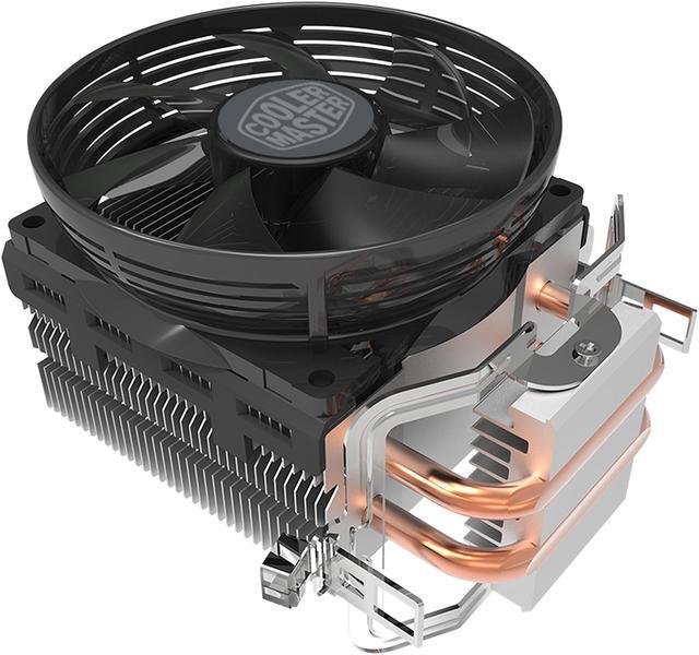 Alt view image 4 of 13 - Cooler Master Hyper T20 Compact CPU Air Cooler with 2 Copper Heat Pipes. 95mmFan, Direct Contact Technology for AMD Ryzen/Intel LGA1200/1151