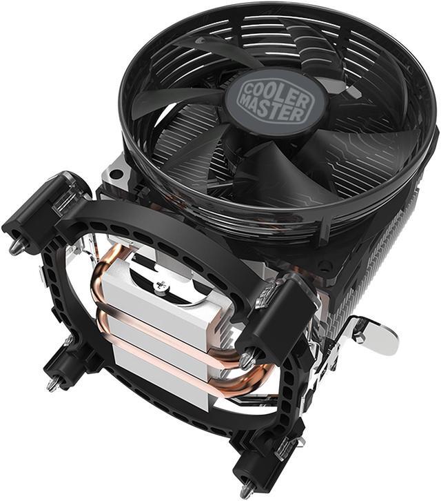 Alt view image 8 of 13 - Cooler Master Hyper T20 Compact CPU Air Cooler with 2 Copper Heat Pipes. 95mmFan, Direct Contact Technology for AMD Ryzen/Intel LGA1200/1151