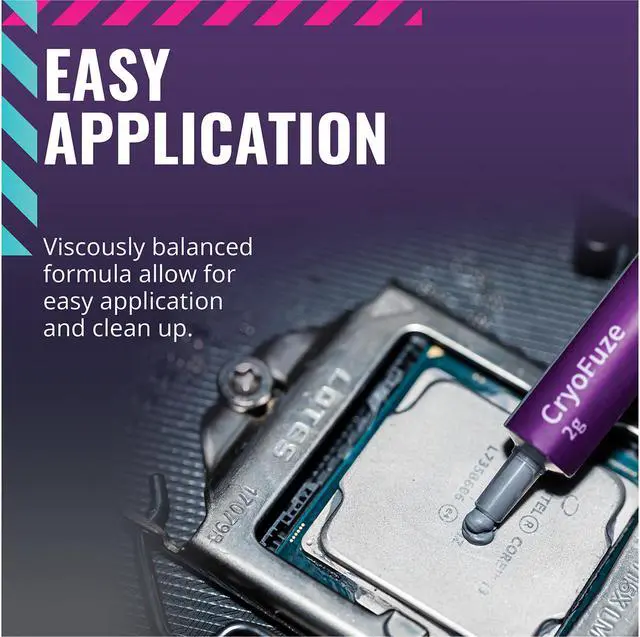 Alt view image 6 of 8 - Cooler Master CryoFuze Ultra-High Performance Thermal Paste, Nanoparticles, High CPU/GPU Conductivity W/m.k= 14m, Non Corrosive Formula, Temperature -50°C up to 250°C for CPU and GPU Coolers