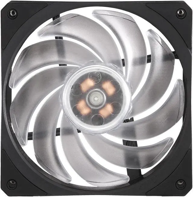 Alt view image 6 of 15 - Cooler Master Hyper 212 RGB Black Edition CPU Air Cooler, SF120R RGB Fan, Anodized Gun-Metal Black, Brushed Nickel Fins, 4 Copper Direct Contact Heat Pipes for AMD Ryzen/Intel LGA1700/1200/1151