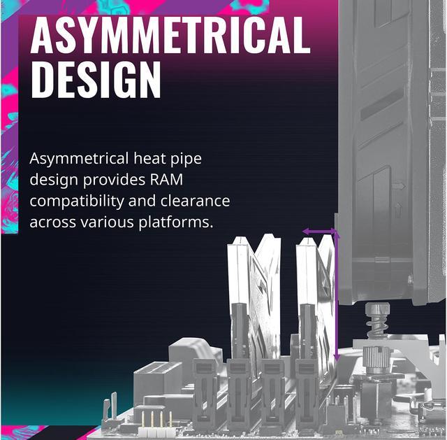 Alt view image 10 of 11 - Cooler Master Hyper 212 EVO V2 CPU Air Cooler with SickleFlow 120, PWM Fan, Direct Contact Technology, 4 copper Heat Pipes for AMD Ryzen/Intel LGA1700/1200/1151