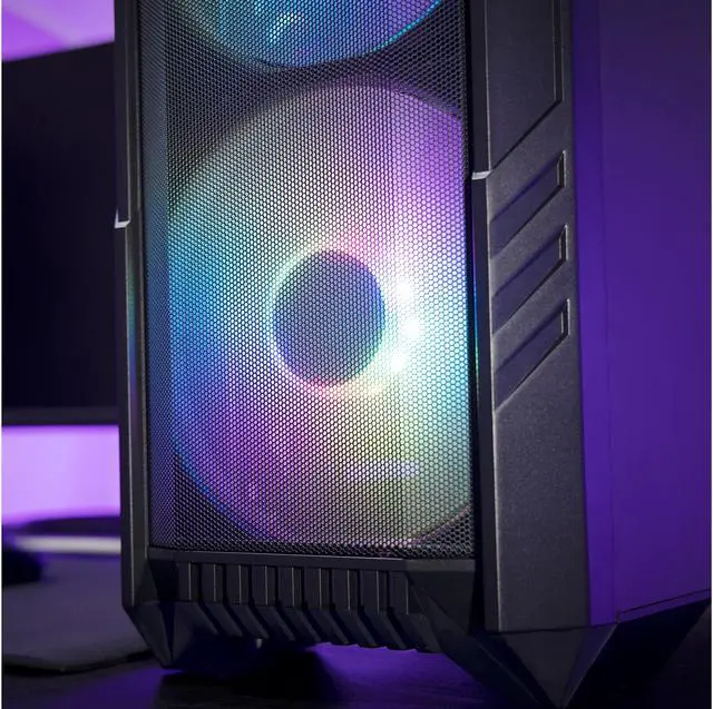 Alt view image 5 of 10 - Cooler Master SickleFlow 200 ARGB Gen 2 Square Frame Fan, Customizable LEDS, Air Balance Curve Blade, Sealed Bearing, PWM Control for Computer Case