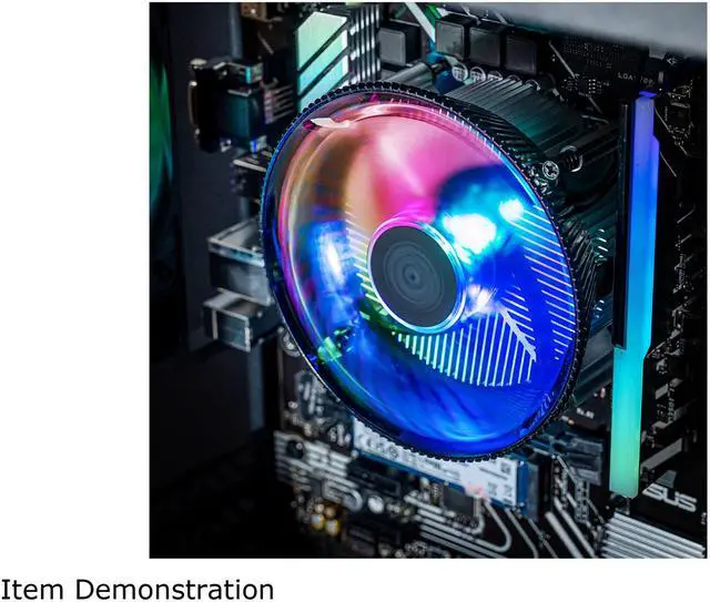 Alt view image 10 of 10 - Cooler Master i70C LGA1700 ARGB Intel Low-Profile CPU Air Cooler, Anodized Black Aluminum Fins, Copper Insert Base, 95W TDP CPU Support, 120mm ARGB 3-Pin Fan for Intel LGA 1851/1700