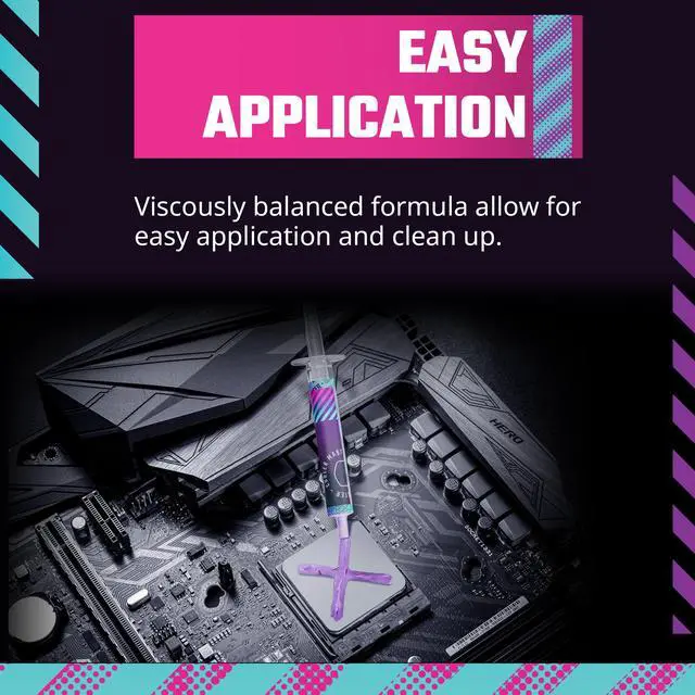 Alt view image 6 of 10 - Cooler Master CryoFuze Violet High Performance Thermal Paste, Nanoparticles, High CPU/GPU Conductivity W/m.k= 12.6m, Non Corrosive Formula, -50°C up to 240°C for CPU and GPU Coolers (MGY-NOSG-N07M-R1)