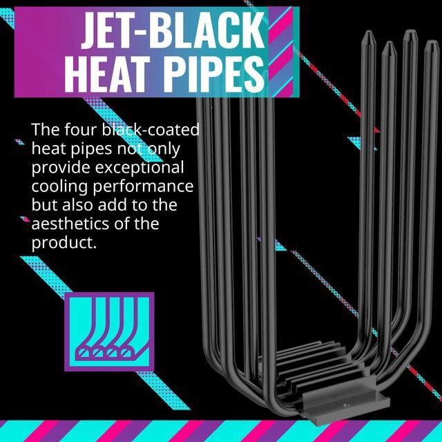 Alt view image 7 of 15 - Cooler Master Hyper 212 Halo Black CPU Air Cooler, MF120 Halo² Fan, Dual Loop ARGB, Aluminum Top Cover, 4 Copper Heat Pipes, 154mm (H) for AMD Ryzen AM5/AM4, Intel LGA 1851 1700/1200 (RR-S4KK-20PA-R1)