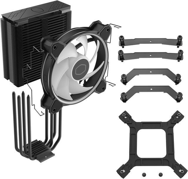 Alt view image 15 of 15 - Cooler Master Hyper 212 Halo Black CPU Air Cooler, MF120 Halo² Fan, Dual Loop ARGB, Aluminum Top Cover, 4 Copper Heat Pipes, 154mm (H) for AMD Ryzen AM5/AM4, Intel LGA 1851 1700/1200 (RR-S4KK-20PA-R1)