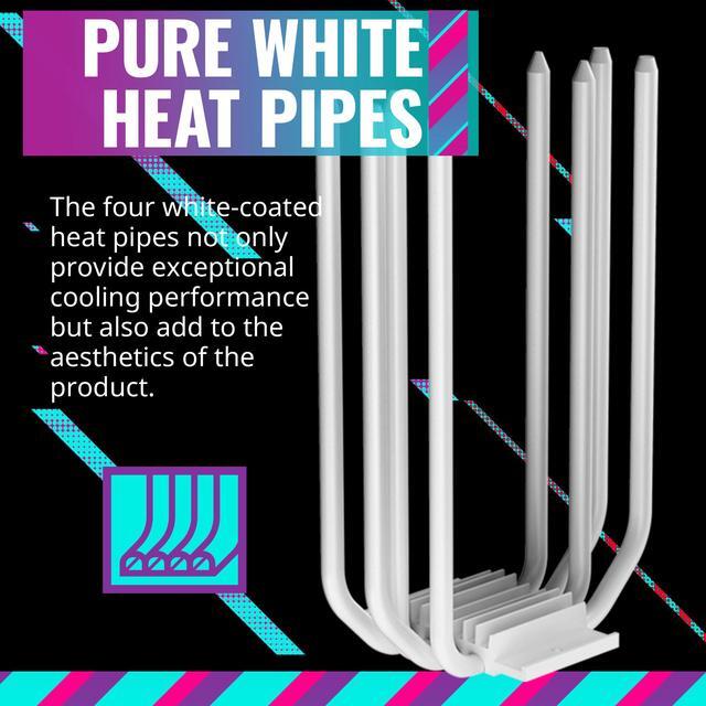 Alt view image 7 of 15 - Cooler Master Hyper 212 Halo White CPU Air Cooler, MF120 Halo² Fan, Dual Loop ARGB, Aluminum Top Cover, 4 Copper Heat Pipes, 154mm (H) for AMD Ryzen AM5/AM4, Intel LGA1700/1200 (RR-S4WW-20PA-R1)