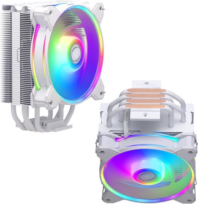 Alt view image 13 of 15 - Cooler Master Hyper 212 Halo White CPU Air Cooler, MF120 Halo² Fan, Dual Loop ARGB, Aluminum Top Cover, 4 Copper Heat Pipes, 154mm (H) for AMD Ryzen AM5/AM4, Intel LGA1700/1200 (RR-S4WW-20PA-R1)
