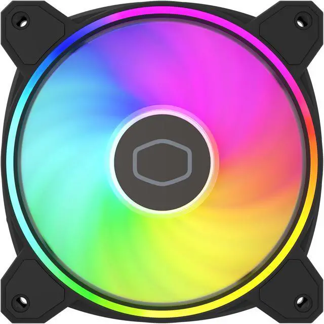 Alt view image 11 of 13 - Cooler Master MasterFan MF120 Halo² PC Case|Liquid Cooler|Air Cooler Fan, Dual Loop Gen 2 ARGB LEDs Rings, Dynamic PWM 120mm 2,050 RPM, Air Balance Blades, Hybrid Frame (MFL-B2DN-21NP2-R2)