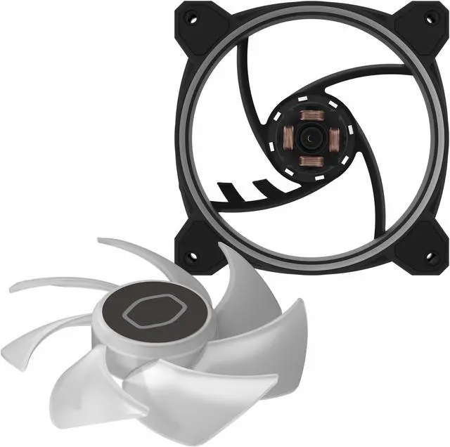 Alt view image 13 of 13 - Cooler Master MasterFan MF120 Halo² PC Case|Liquid Cooler|Air Cooler Fan, Dual Loop Gen 2 ARGB LEDs Rings, Dynamic PWM 120mm 2,050 RPM, Air Balance Blades, Hybrid Frame (MFL-B2DN-21NP2-R2)