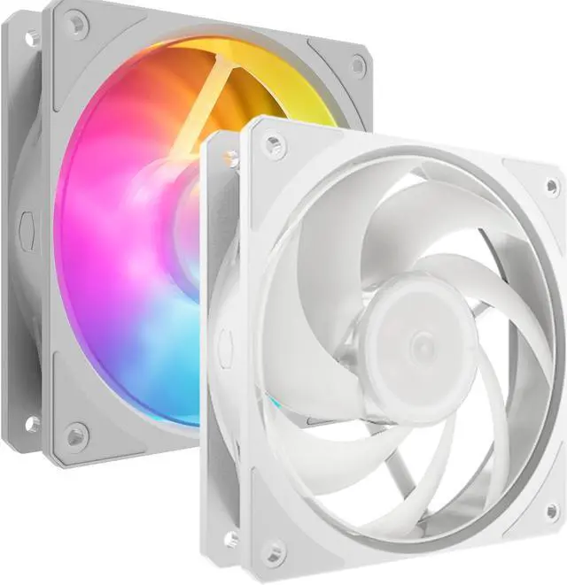 Alt view image 12 of 14 - Cooler Master Mobius 120P ARGB White High Performance Interconnecting Ring Blade Fan, PWM 2400rpm, Loop Dynamic Bearing, ARGB Customizable LEDs for PC Case, Liquid and Air Cooler (MFZ-M2DW-24NP2-R1)