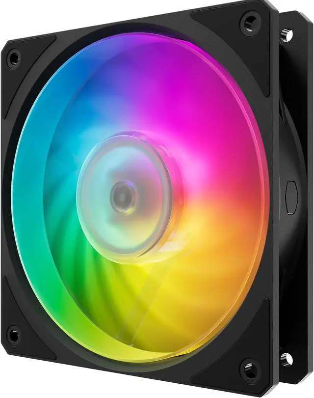 Alt view image 11 of 14 - Cooler Master Mobius 140P ARGB High Performance Interconnecting Ring Blade Fan, PWM 2400rpm, Loop Dynamic Bearing, ARGB Customizable LEDs for PC Case, Liquid and Air Cooler (MFZ-M4DN-19NP2-R1)