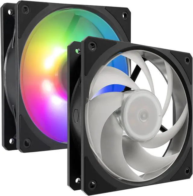 Alt view image 12 of 14 - Cooler Master Mobius 140P ARGB High Performance Interconnecting Ring Blade Fan, PWM 2400rpm, Loop Dynamic Bearing, ARGB Customizable LEDs for PC Case, Liquid and Air Cooler (MFZ-M4DN-19NP2-R1)