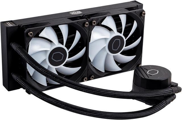 Alt view image 12 of 13 - Cooler Master MasterLiquid 240L Core 240mm Close-Loop AIO Liquid Cooler, ARGB Sync, Gen S Coldplate Pump, 120mm PWM, CryoFuze Thermal Paste AMD AM5/AM4, Intel LGA 1851/1700/1200 (MLW-D24M-A18PZ-R1)