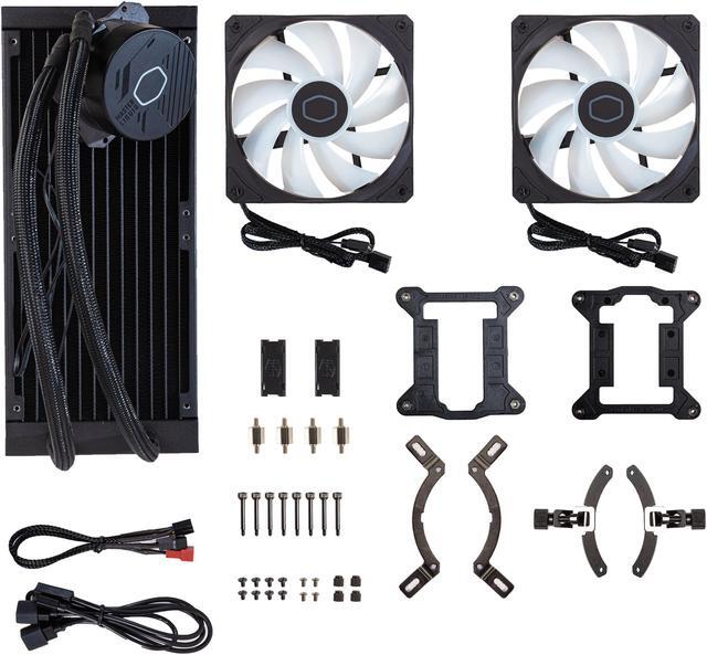 Alt view image 13 of 13 - Cooler Master MasterLiquid 240L Core 240mm Close-Loop AIO Liquid Cooler, ARGB Sync, Gen S Coldplate Pump, 120mm PWM, CryoFuze Thermal Paste AMD AM5/AM4, Intel LGA 1851/1700/1200 (MLW-D24M-A18PZ-R1)