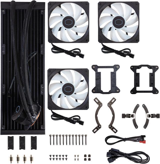 Alt view image 13 of 13 - Cooler Master MasterLiquid 360L Core 360mm Close-Loop AIO Liquid Cooler, ARGB Sync, Gen S Coldplate Pump, 120mm PWM, CryoFuze 14W/mK, AMD Ryzen AM5/AM4, Intel LGA 1851/1700/1200 (MLW-D36M-A18PZ-R1)