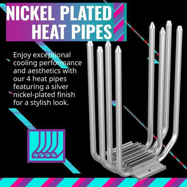 Alt view image 6 of 16 - Cooler Master Hyper 212 Spectrum V3 CPU Air Cooler, ARGB Sync, 120mm PWM Fan, 4 Copper Direct Contact Heat Pipes, 152mm Tall, Brackets AMD Ryzen AM5/AM4, Intel LGA 1851/1700/1200 (RR-S4NA-17PA-R1)