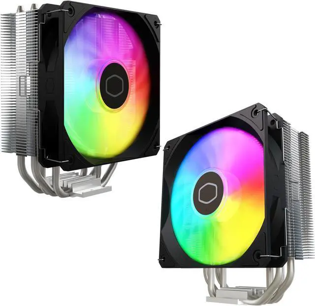 Alt view image 14 of 16 - Cooler Master Hyper 212 Spectrum V3 CPU Air Cooler, ARGB Sync, 120mm PWM Fan, 4 Copper Direct Contact Heat Pipes, 152mm Tall, Brackets AMD Ryzen AM5/AM4, Intel LGA 1851/1700/1200 (RR-S4NA-17PA-R1)