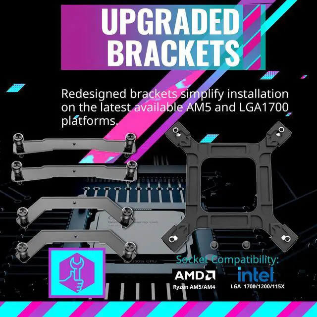 Alt view image 6 of 15 - Cooler Master Hyper 622 Halo White CPU Air Cooler, MF120 Halo² Fan, Dual Loop ARGB, Aluminum Top Cover, 6 Copper Heat Pipes, 154mm (H) for AMD Ryzen AM5/AM4, Intel LGA1700/1200 (RR-D6WW-20PA-R1)