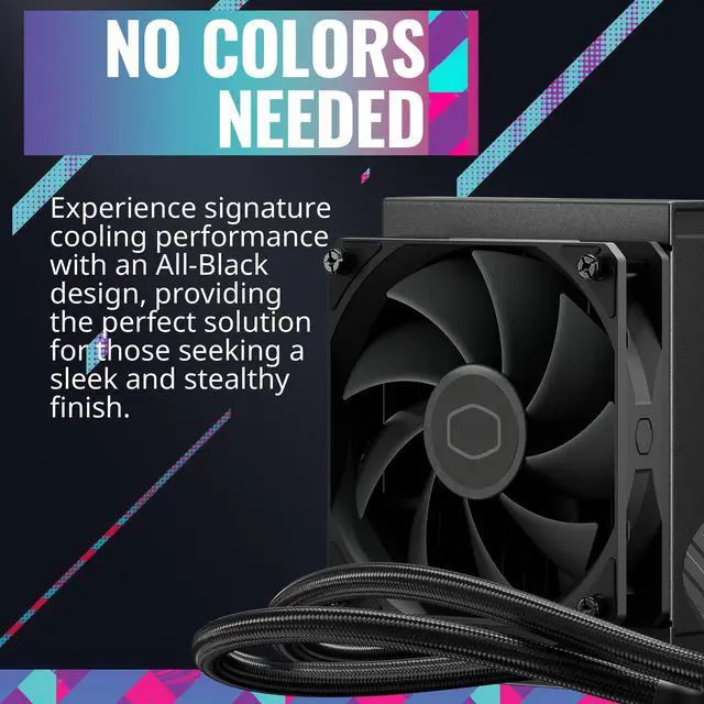 Alt view image 4 of 9 - Cooler Master MasterLiquid 120L Core 120mm Close-Loop AIO Liquid Cooler, White LED Pump, Gen S Coldplate Pump, 120mm PWM, CryoFuze 14W/mK, AMD AM5/AM4, Intel LGA1851/1700/1200 (MLW-D12M-A17PK-R1)