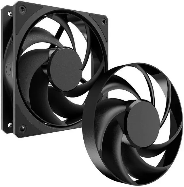 Alt view image 13 of 13 - Cooler Master Atmos Stealth AIO CPU Liquid Cooler - 360mm Radiator with 3X Mobius PWM Fans, Dual-Chamber Pump, Low Noise, AMD AM5/AM4 & Intel LGA 1851/1700, Black