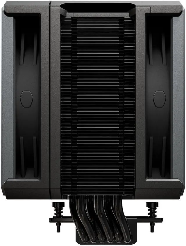 Alt view image 2 of 16 - Cooler Master Hyper 612 APEX CPU Air Cooler, Dual Mobius 120 PWM Fan, Superconductive Composite 6 Copper Heat Pipes, 159mm Tall, Sleek Top Cover, AMD Ryzen AM5|AM4, Intel LGA 1851|1700 Brackets