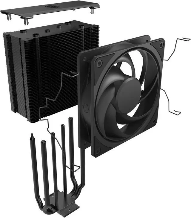 Alt view image 10 of 10 - Cooler Master Hyper 212 3DHP CPU Air Cooler, 3DHP Heat Pipe Technology,  Mobius 120 PWM Fans, Quiet Operation, Easy Install, AMD Ryzen 7 AM5|4, Intel Ultra 7 LGA 1851|1700