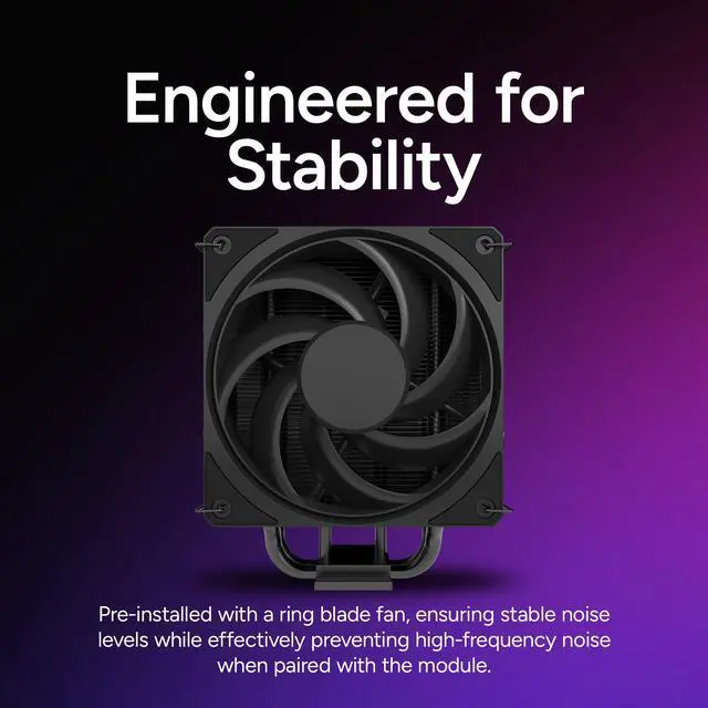 Alt view image 4 of 11 - Cooler Master Hyper 212 3DHP CPU Air Cooler, 3DHP Heat Pipe Technology, Mobius 120 PWM Fans, Quiet Operation, Easy Install, AMD Ryzen 7 AM5|4, Intel Ultra 7 LGA 1851|1700