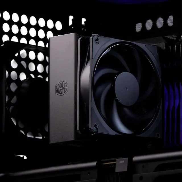 Alt view image 6 of 11 - Cooler Master Hyper 212 3DHP CPU Air Cooler, 3DHP Heat Pipe Technology, Mobius 120 PWM Fans, Quiet Operation, Easy Install, AMD Ryzen 7 AM5|4, Intel Ultra 7 LGA 1851|1700