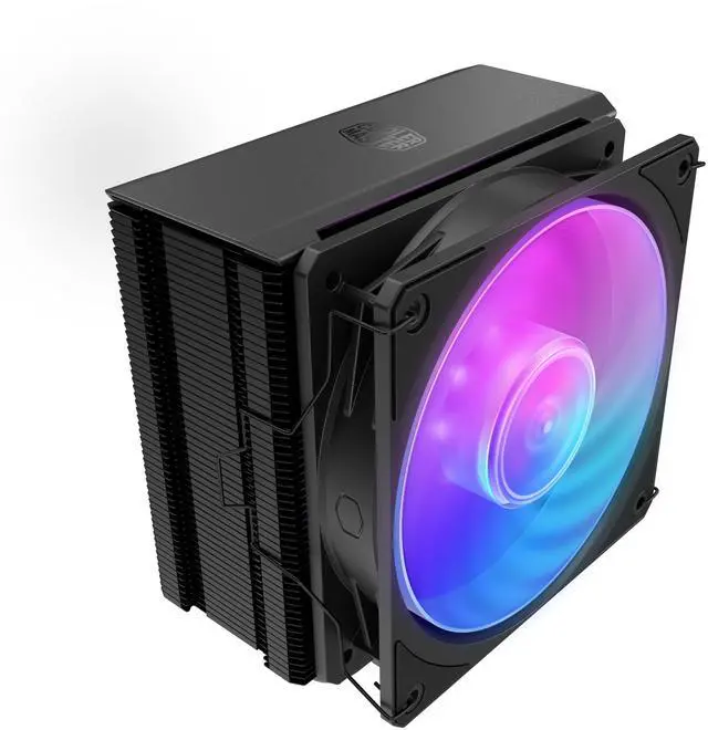 Alt view image 3 of 10 - Cooler Master Hyper 212 3DHP CPU Air Cooler, 3DHP Heat Pipe Technology, Mobius 120 PWM Fans, Customizable aRGB Lighting, Quiet Operation, Easy Install, AMD Ryzen 7 AM5|4, Intel Ultra 7 LGA 1851|1700