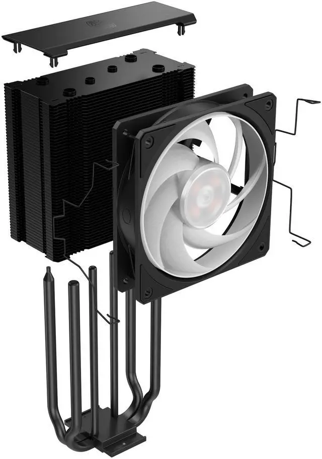 Alt view image 10 of 10 - Cooler Master Hyper 212 3DHP CPU Air Cooler, 3DHP Heat Pipe Technology, Mobius 120 PWM Fans, Customizable aRGB Lighting, Quiet Operation, Easy Install, AMD Ryzen 7 AM5|4, Intel Ultra 7 LGA 1851|1700