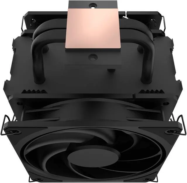 Alt view image 7 of 10 - Cooler Master V4 Alpha 3DHP Black CPU Air Cooler, Alpha 3DHP Heat Pipe Technology, Dual Mobius 120 PWM Fans, Quiet Operation, Easy Install, AMD Ryzen 9 AM5|4, Intel Ultra 9 LGA 1851|1700