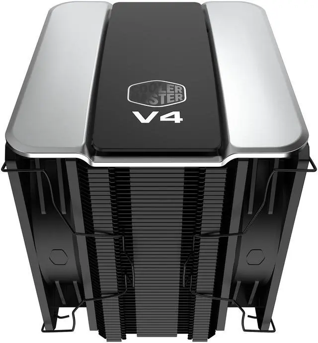 Alt view image 8 of 12 - Cooler Master V4 Alpha 3DHP Black CPU Air Cooler, Alpha 3DHP Heat Pipe Technology, Dual Mobius 120 PWM Fans, Quiet Operation, Easy Install, AMD Ryzen 9 AM5|4, Intel Ultra 9 LGA 1851|1700