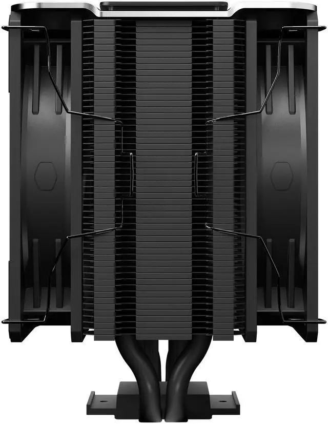 Alt view image 11 of 12 - Cooler Master V4 Alpha 3DHP Black CPU Air Cooler, Alpha 3DHP Heat Pipe Technology, Dual Mobius 120 PWM Fans, Quiet Operation, Easy Install, AMD Ryzen 9 AM5|4, Intel Ultra 9 LGA 1851|1700