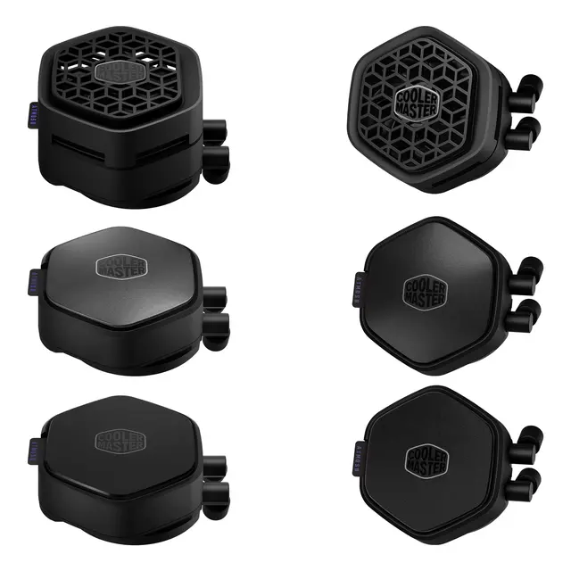 Alt view image 5 of 6 - Cooler Master Atmos II Stealth 240 AIO Liquid CPU Cooler, Thicker Radiator AMD AM5/AM4 & Intel LGA1851/1700 Support Cooler, VRM Fan Kit, Dual Chamber Pump, Quiet Mobius 120P PWM Fan, Easy Installation