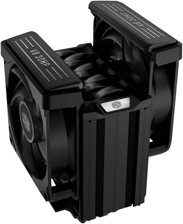Alt view image 16 of 19 - Cooler Master V8 ACE 3DHP Intel CPU Air Cooler, Single-Tower, Dual PWM Fans, Intel LGA1851 Support Cooler, 3DHP Cooling, LCP Blades, Quiet Dual 120mm PWM Fans, Single-Tower Design, Easy Installation