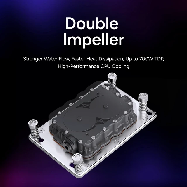 Alt view image 4 of 8 - Cooler Master PL360 TR5-SP6 AIO Liquid CPU Cooler, Workstation AMD TR5-SP6, Ryzen Threadripper 9000, Threadripper PRO 9000 WX & EPYC 8004 Series Support Cooler, Mobius 12P PWM Fans, Easy Installation