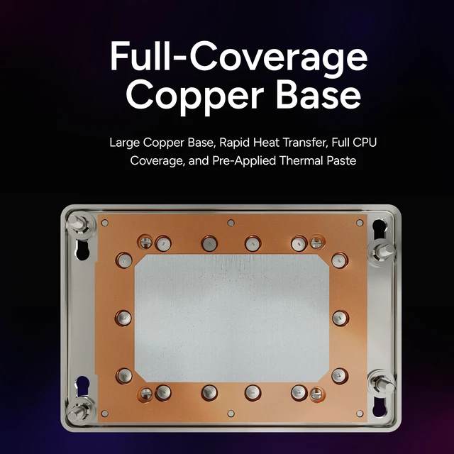 Alt view image 5 of 8 - Cooler Master PL360 TR5-SP6 AIO Liquid CPU Cooler, Workstation AMD TR5-SP6, Ryzen Threadripper 9000, Threadripper PRO 9000 WX & EPYC 8004 Series Support Cooler, Mobius 12P PWM Fans, Easy Installation