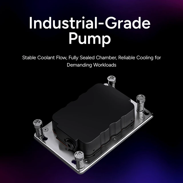 Alt view image 6 of 8 - Cooler Master PL360 TR5-SP6 AIO Liquid CPU Cooler, Workstation AMD TR5-SP6, Ryzen Threadripper 9000, Threadripper PRO 9000 WX & EPYC 8004 Series Support Cooler, Mobius 12P PWM Fans, Easy Installation