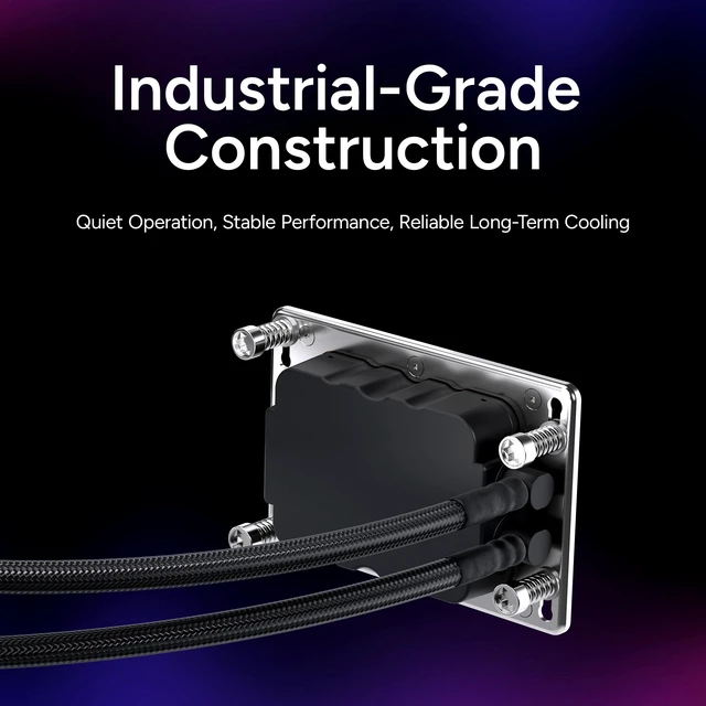 Alt view image 7 of 8 - Cooler Master PL360 TR5-SP6 AIO Liquid CPU Cooler, Workstation AMD TR5-SP6, Ryzen Threadripper 9000, Threadripper PRO 9000 WX & EPYC 8004 Series Support Cooler, Mobius 12P PWM Fans, Easy Installation
