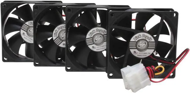 Alt view image 2 of 4 - Link Depot FAN-80-4PACK 80mm Case Fan