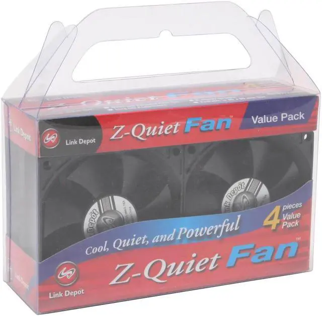 Alt view image 4 of 4 - Link Depot FAN-80-4PACK 80mm Case Fan