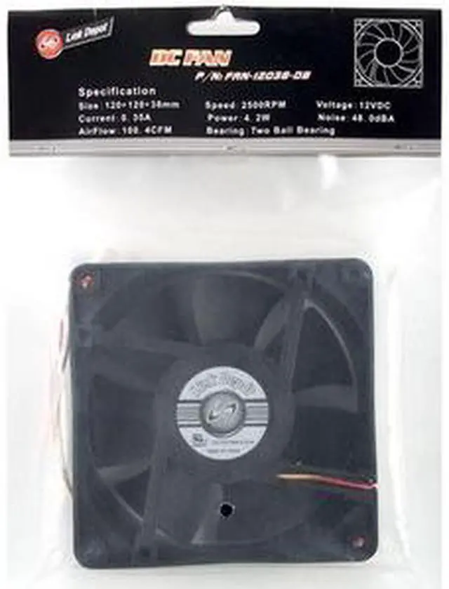 Main image of Link Depot FAN-12038-DB 150mm Case Cooling Fan