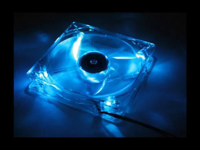 Alt view image 4 of 5 - Link Depot FAN-4LED-120BU 120mm Blue LED Case Cooling Fan