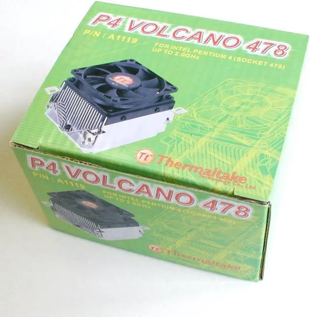 Alt view image 2 of 2 - Thermaltake P4 VOLCANO 478 70mm Ball CPU Cooling Fan/Heatsink