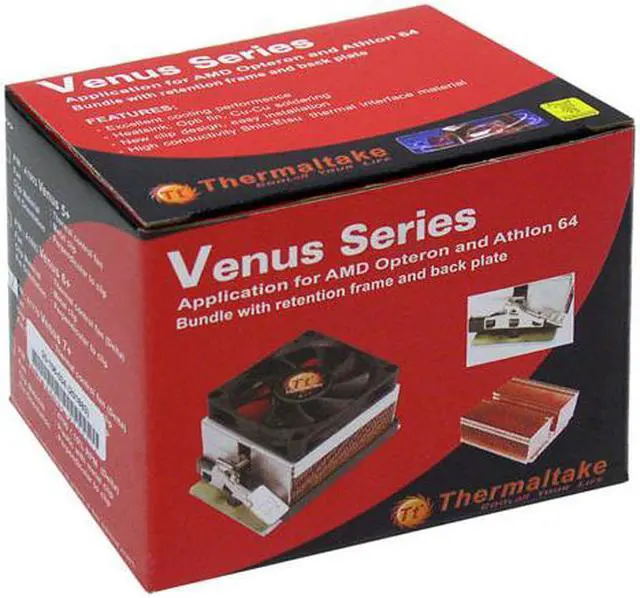 Alt view image 4 of 4 - Thermaltake Venus 7+ 70mm 2 Ball CPU Cooler